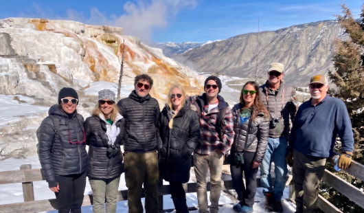 The AH team doing fieldwork in Montana
